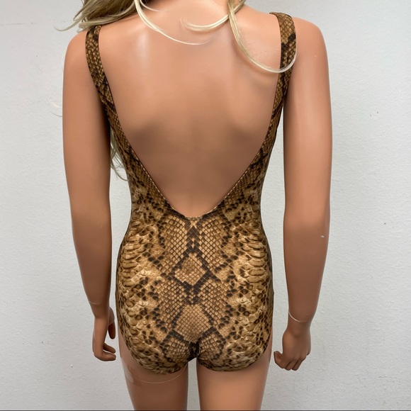 Gottex brown snake print one piece swimsuit - Picture 3 of 7